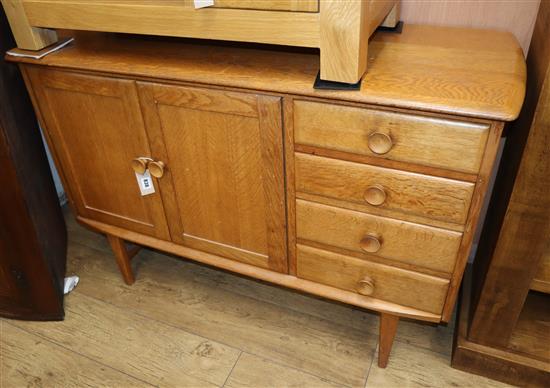 A 1970s Meredew style oak sideboard Width 120cm